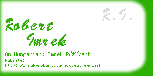 robert imrek business card